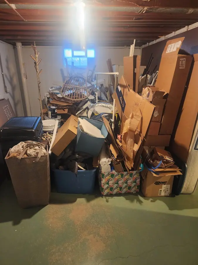 Roll-off dumpster container at job site for 20 Yard Dumpster Rental in Memphis